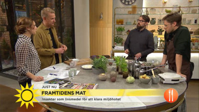 Anders och Ola på besk i TV4:s Nyhetsmorgon.