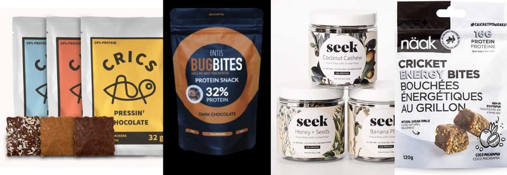 Protein snacks with insects